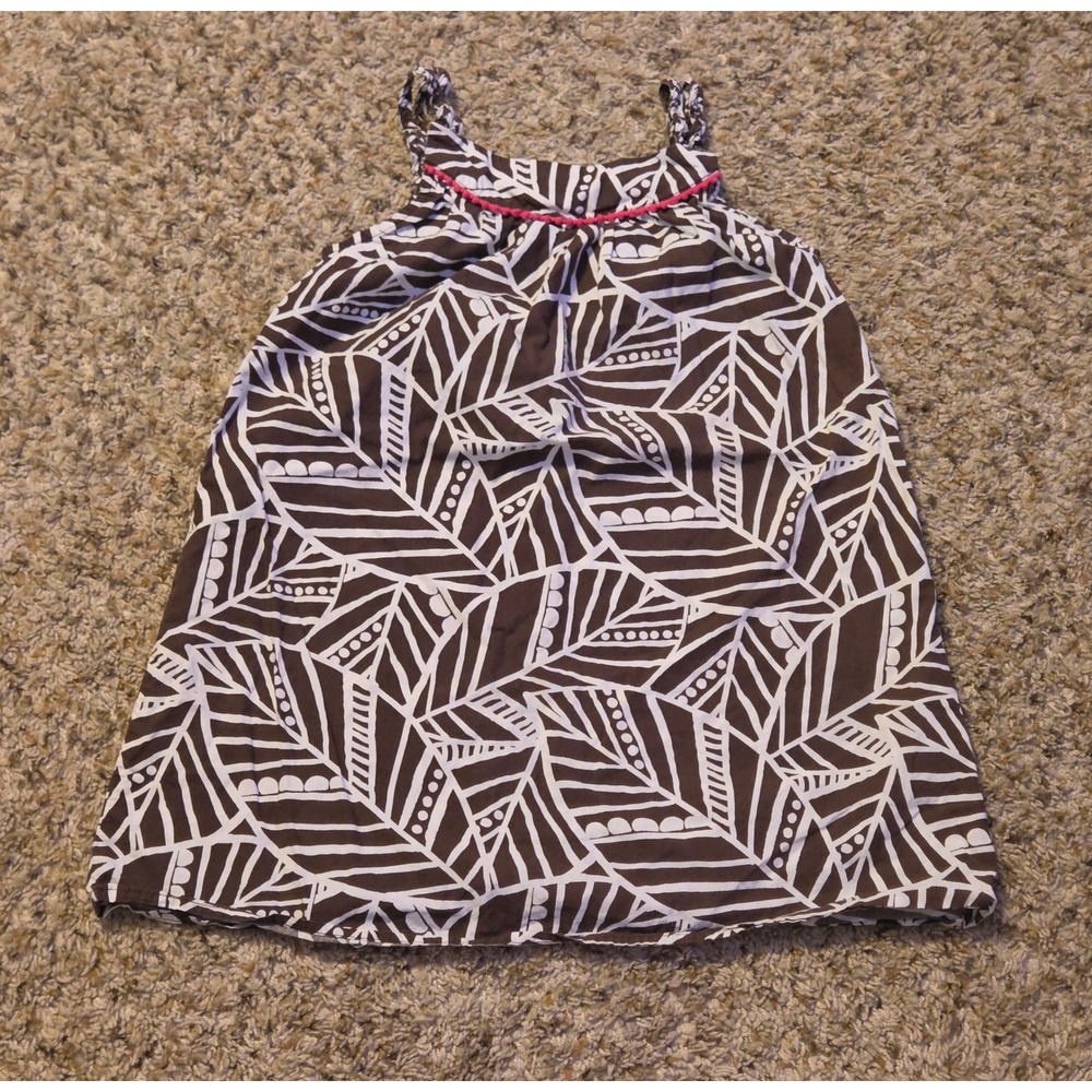 Cherokee Geometric Pattern Tank Top Dress Youth Size 5T Brown White